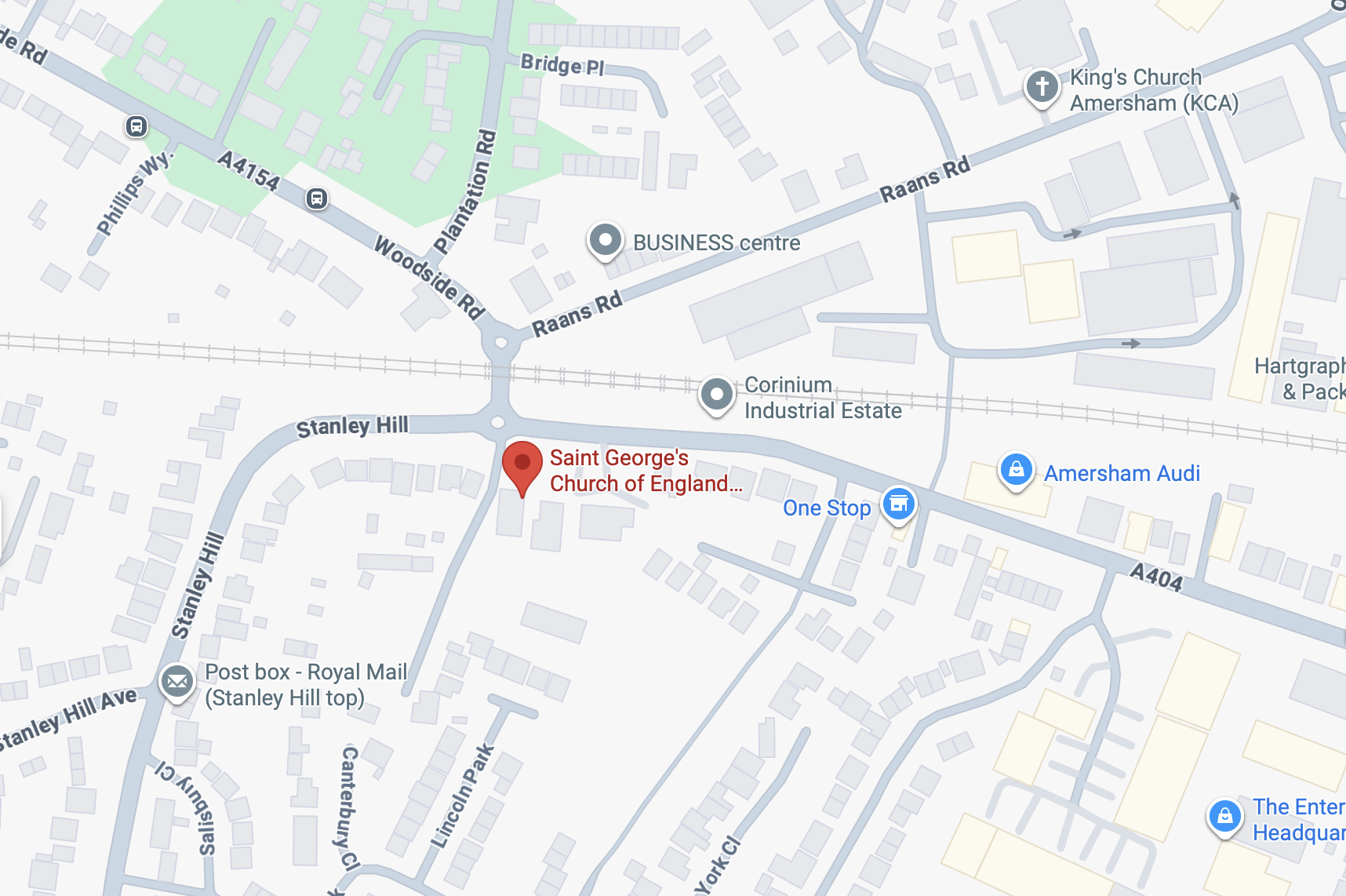 Map showing venue location